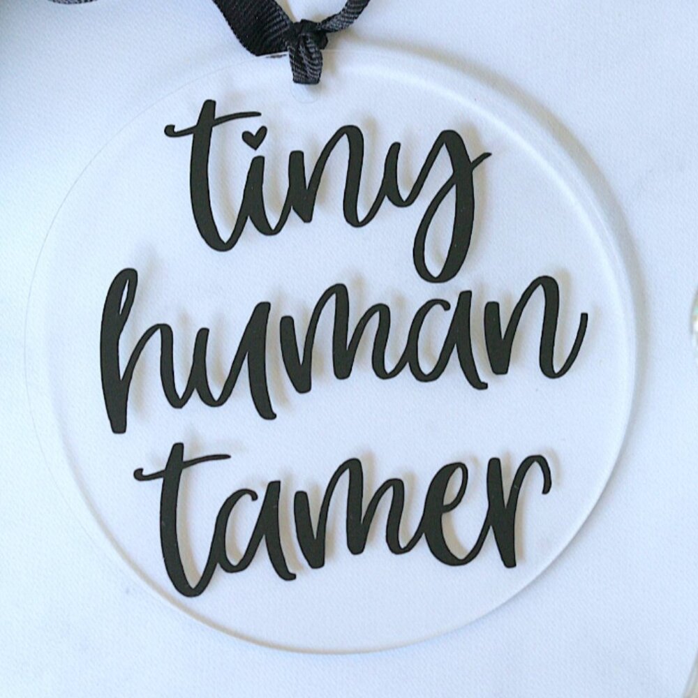 Acrylic Ornament - Tiny Human Tamer
